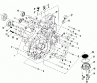 Левая крышка картера
