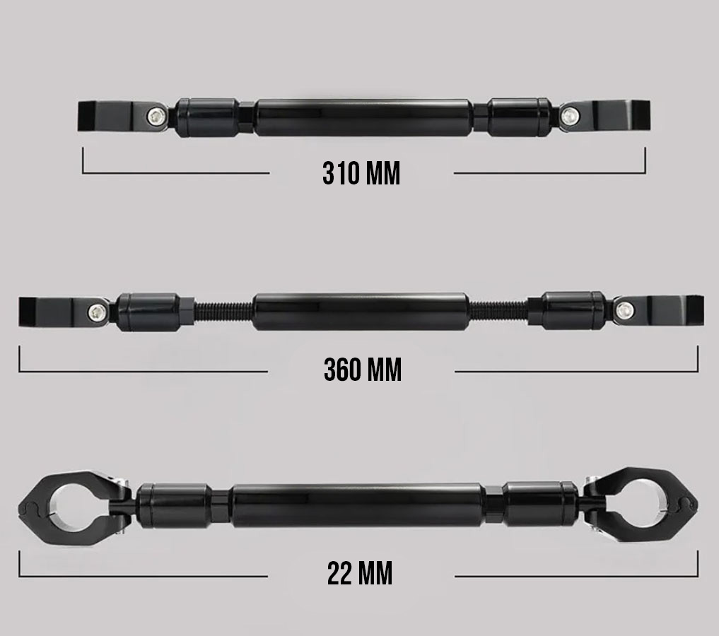 Распорка руля 22мм (универсальная) с регулировкой для мотоцикла, скутера и другой мототехники с диаметром руля 22мм (7\8")