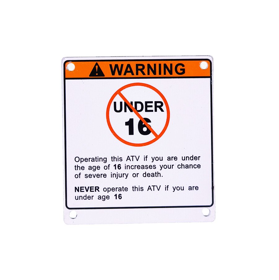 Табличка предупреждения ATV X5, X6 EFI 9010-190001