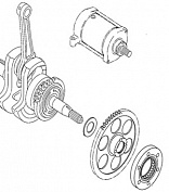 Стартер + обгонная муфта